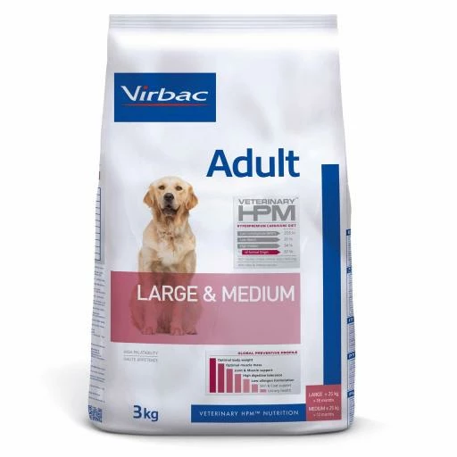 HPM Pienso Virbac Veterinary Adult Large & Medium Para Perros Adultos De Raza Mediana Y Grande 3 HPM Pienso Virbac Veterinary Adult Large & Medium Para Perros Adultos De Raza Mediana Y Grande