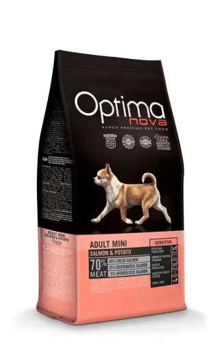 Optimanova Pienso Para Perros Mini De Salmón Y Patata 3 Optimanova Pienso Para Perros Mini De Salmón Y Patata