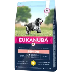 Eukanuba Pienso Para Perros Senior De Razas Medianas Con Pollo