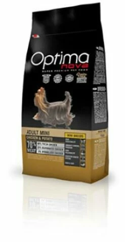 Optimanova Pienso Para Perros Mini De Pollo Y Patata -Suministros De Mascotas Ventas 2024 adult mini pollo patata grain free 1 g