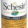Pack 24 Schesir Comida Húmeda De Atún Con Sardinas Para Gatos -Suministros De Mascotas Ventas 2024 atun con pescado azul 1 g 1