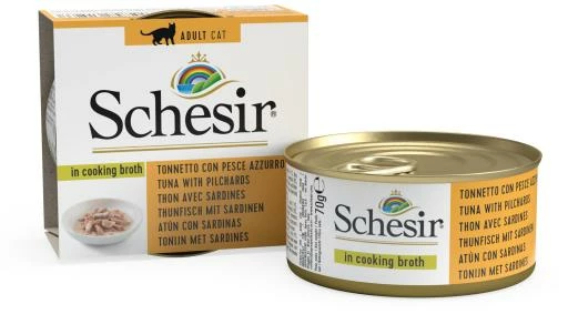 Pack 14 Schesir Comida Húmeda De Atún Con Pescado Azul Para Gatos 6 Pack 14 Schesir Comida Húmeda De Atún Con Pescado Azul Para Gatos - Imagen 4