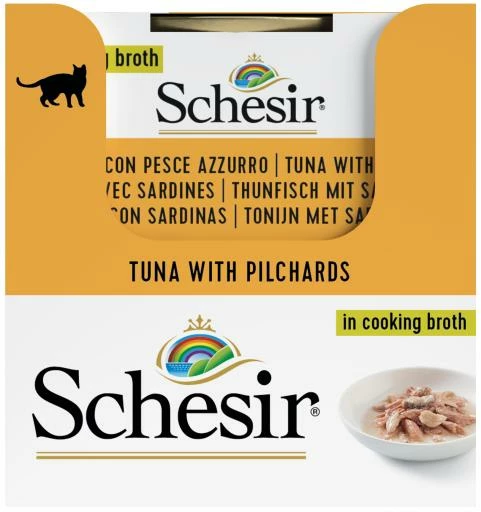 Pack 14 Schesir Comida Húmeda De Atún Con Pescado Azul Para Gatos 7 Pack 14 Schesir Comida Húmeda De Atún Con Pescado Azul Para Gatos - Imagen 5