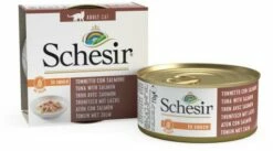 Pack 14 Schesir Comida Húmeda De Atún Con Salmón En Salsa Natural -Suministros De Mascotas Ventas 2024 atun con salmon en salsa natural para su mascota 3 g