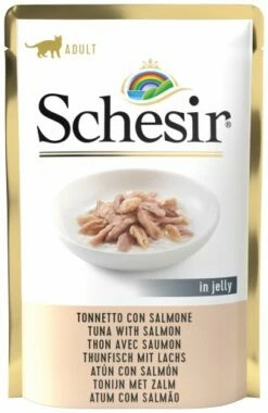 Pack 20 Schesir Comida Húmeda De Atún Con Salmón