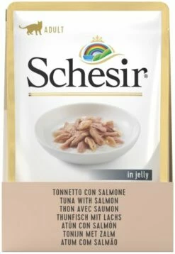 Pack 20 Schesir Comida Húmeda De Atún Con Salmón 10 Pack 20 Schesir Comida Húmeda De Atún Con Salmón -Suministros De Mascotas Ventas 2024 atun con salmon 4 g