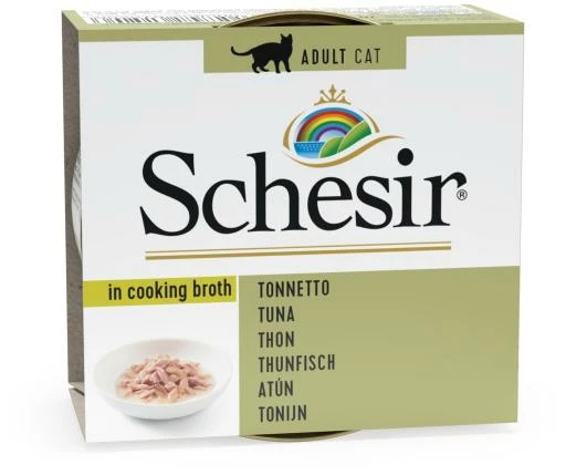 Pack 14 Schesir Comida Húmeda De Atún En Caldo Para Gatos 3 Pack 14 Schesir Comida Húmeda De Atún En Caldo Para Gatos