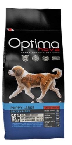Optimanova Pienso Para Cachorros Grandes De Pollo Y Arroz -Suministros De Mascotas Ventas 2024 bag 25 1 6319884501f26 g