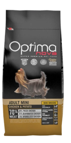 Optimanova Pienso Para Perros Mini De Pollo Y Patata -Suministros De Mascotas Ventas 2024 bag 25 6319881582545 g