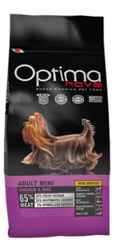 Optimanova Pienso Para Perros Mini De Pollo Y Arroz -Suministros De Mascotas Ventas 2024 bag 25 7 63184f5cab220 g