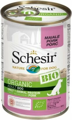 Pack 6 Schesir Comida Húmeda De Cerdo Bio Para Perros