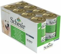 Pack 16 Schesir Comida Húmeda De Pollo Con Guisantes Para Perros -Suministros De Mascotas Ventas 2024 comida humeda pollo con guisantes para perros 3 g
