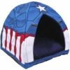 For Fan Pets Cueva Cama Capitán América Marvel Para Perros Y Gatos
