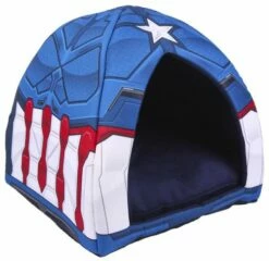 For Fan Pets Cueva Cama Capitán América Marvel Para Perros Y Gatos