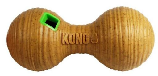 KONG Dispensador De Golosinas Bamboo Feeder Dumbbell 3 KONG Dispensador De Golosinas Bamboo Feeder Dumbbell