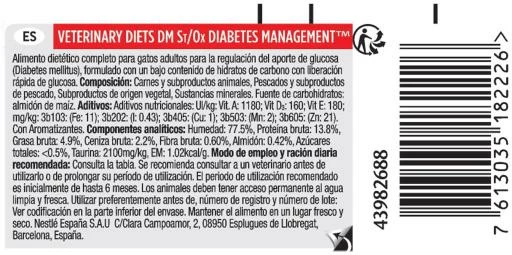 Pack 24 Pro Plan Veterinary Diets Comida Húmeda Mousse DM Diabetes Management ST/OX 12 Pack 24 Pro Plan Veterinary Diets Comida Húmeda Mousse DM Diabetes Management ST/OX - Imagen 10