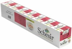 Pack 14 Schesir Comida Húmeda De Pollo Con Gambas Para Gatos -Suministros De Mascotas Ventas 2024 filetes de pollo con gambas 5 g