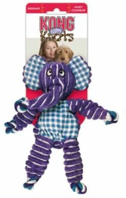 KONG Peluche Floppy Knots Elefante -Suministros De Mascotas Ventas 2024 floppy knots elefante 1 g