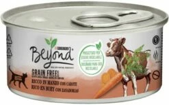 Pack 12 Beyond Comida Húmeda Grain Free Para Gatos De Buey Con Zanahorias