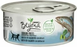 Pack 12 Beyond Comida Húmeda Grain Free Para Gatos De Salmón Con Espinacas