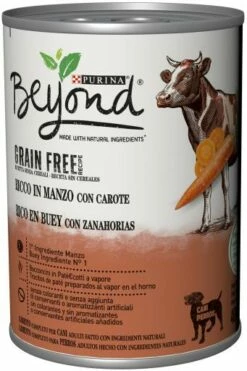 Pack 12 Beyond Grain Free Paté Para Perro Buey Con Zanahoria