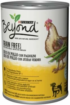 Pack 12 Beyond Comida Húmeda Grain Free Para Perros De Pollo Con Judías Verdes