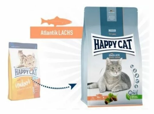 Happy Cat Pienso Para Gatos Indoor Con Salmón Atlántico 4 Happy Cat Pienso Para Gatos Indoor Con Salmón Atlántico - Imagen 2