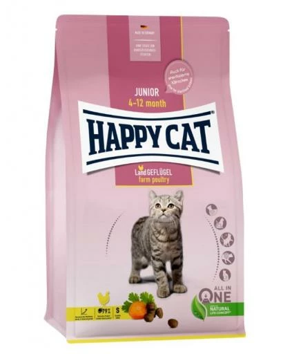 Happy Cat Pienso Para Gatos Junior Con Ave De Corral 3 Happy Cat Pienso Para Gatos Junior Con Ave De Corral