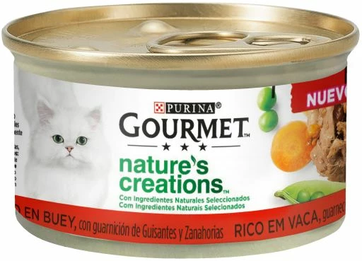 Pack 12 Gourmet Comida Húmeda Nature's Creations Mini Filetes De Buey Para Gatos 3 Pack 12 Gourmet Comida Húmeda Nature's Creations Mini Filetes De Buey Para Gatos