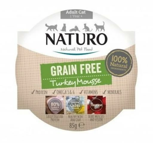 Pack 8 Naturo Comida Húmeda Grain Free Mousse De Pavo 3 Pack 8 Naturo Comida Húmeda Grain Free Mousse De Pavo