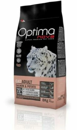 Optimanova Pienso Para Gatos De Salmón Y Patata -Suministros De Mascotas Ventas 2024 onc64sp02 onovagfree cat adult salmon 2 kg 1 6318504912e7b g