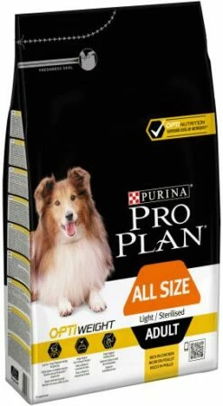 Pro Plan All Size Adult Light/Sterilised Optiweight Rico En Pollo -Suministros De Mascotas Ventas 2024 optiweight adult de pollo 1 g