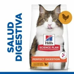 Hill's Science Plan Perfect Digestion Adult Con Pollo Y Arroz -Suministros De Mascotas Ventas 2024 perfect digestion gatos adultos pollo arroz 3 g