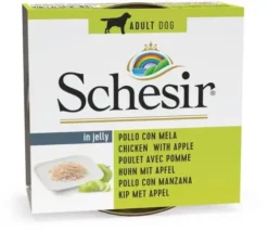 Pack 10 Schesir Comida Húmeda De Pollo Con Manzana