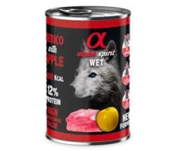 Pack 6 Alpha Spirit Comida Húmeda De Cerdo Con Manzana Amarilla Para Perros
