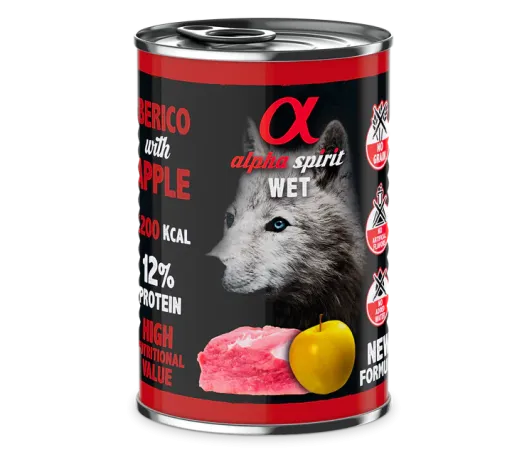 Pack 6 Alpha Spirit Comida Húmeda De Cerdo Con Manzana Amarilla Para Perros 3 Pack 6 Alpha Spirit Comida Húmeda De Cerdo Con Manzana Amarilla Para Perros