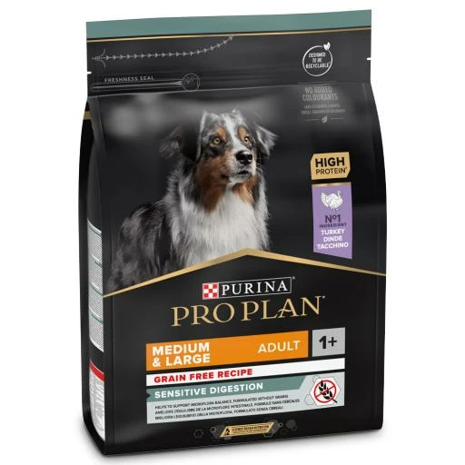 Pro Plan Optidigest Grain Free Adult De Pavo Medium/Large 4 Pro Plan Optidigest Grain Free Adult De Pavo Medium/Large - Imagen 2