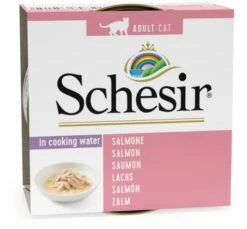Pack 14 Schesir Comida Húmeda De Salmón Al Natural Para Gatos